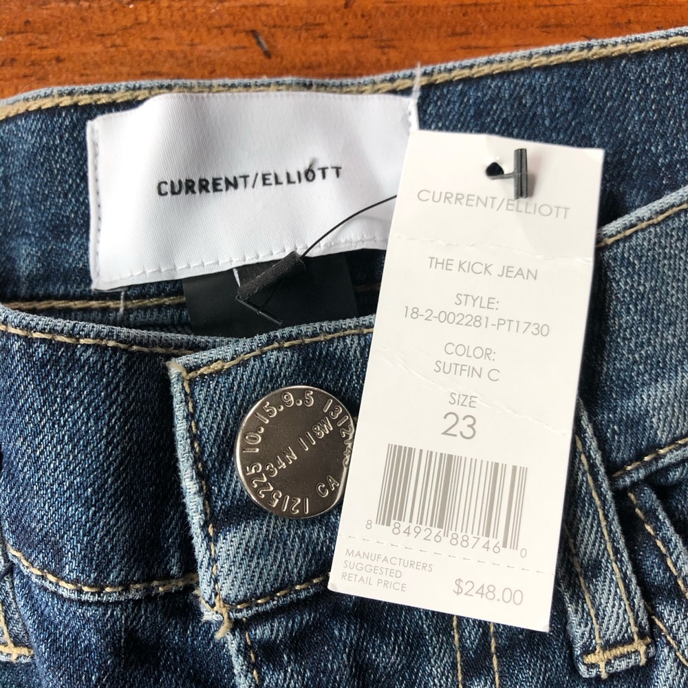 Current/Elliot - The Kick Jean Sutfin C Crop - Women’s 23 - Picture 5 of 7